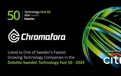 Chromafora på plats 25 i Deloittes ”Sweden Technology Fast 50”